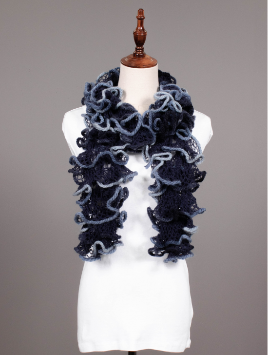 HAND-CRAFTED RUFFLE SCARF